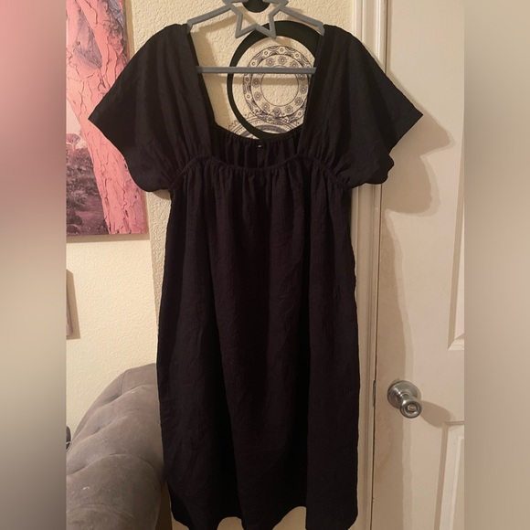 Plus Size Women’s black off the shoulder midi dress size XL pre-owned - Picture 1 of 10